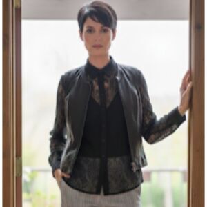 Leather Limited Collarless Vest XL